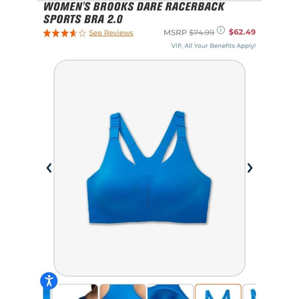 Brooks Dare Raceback run bra 2.0 NWT